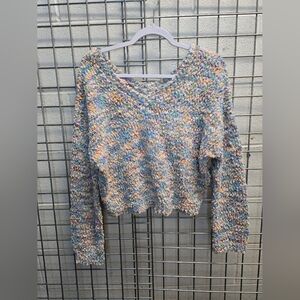 Jessica Simpson Multicolor V-Neck Sweater